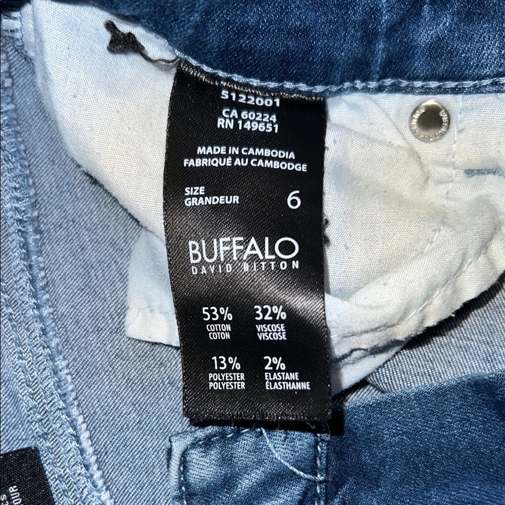 Buffalo David Bitton Blue Skinny Jeans Sleek Fit - Picture 5 of 9